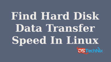 How To Find Hard Disk Data Transfer Speed In Linux