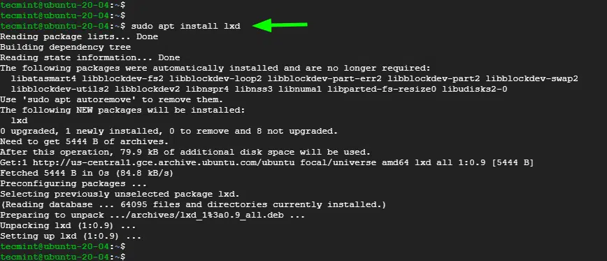 Instalar LXD en Ubuntu