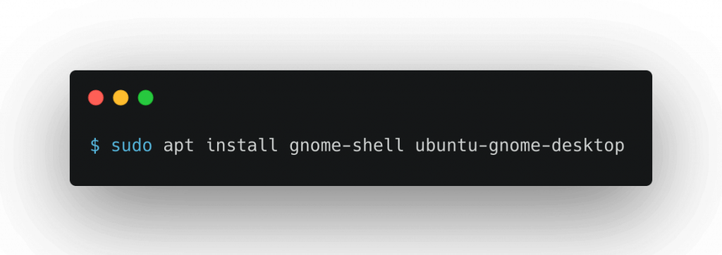 Instalar el entorno de escritorio de Ubuntu