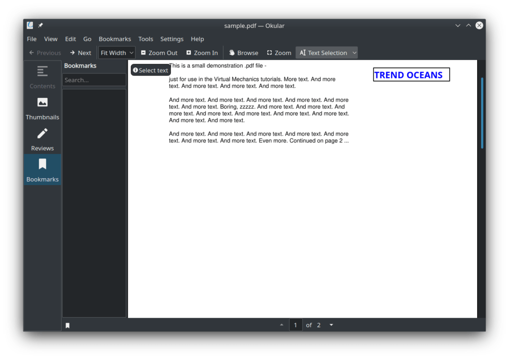 Okular: lector de PDF con todas las funciones de KDE