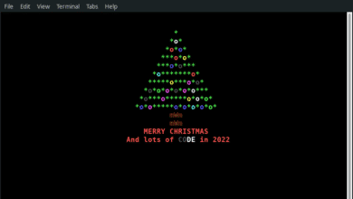 Mostrar árbol de Navidad animado en la terminal de Linux