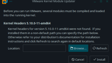 Falta el encabezado del kernel de Linux