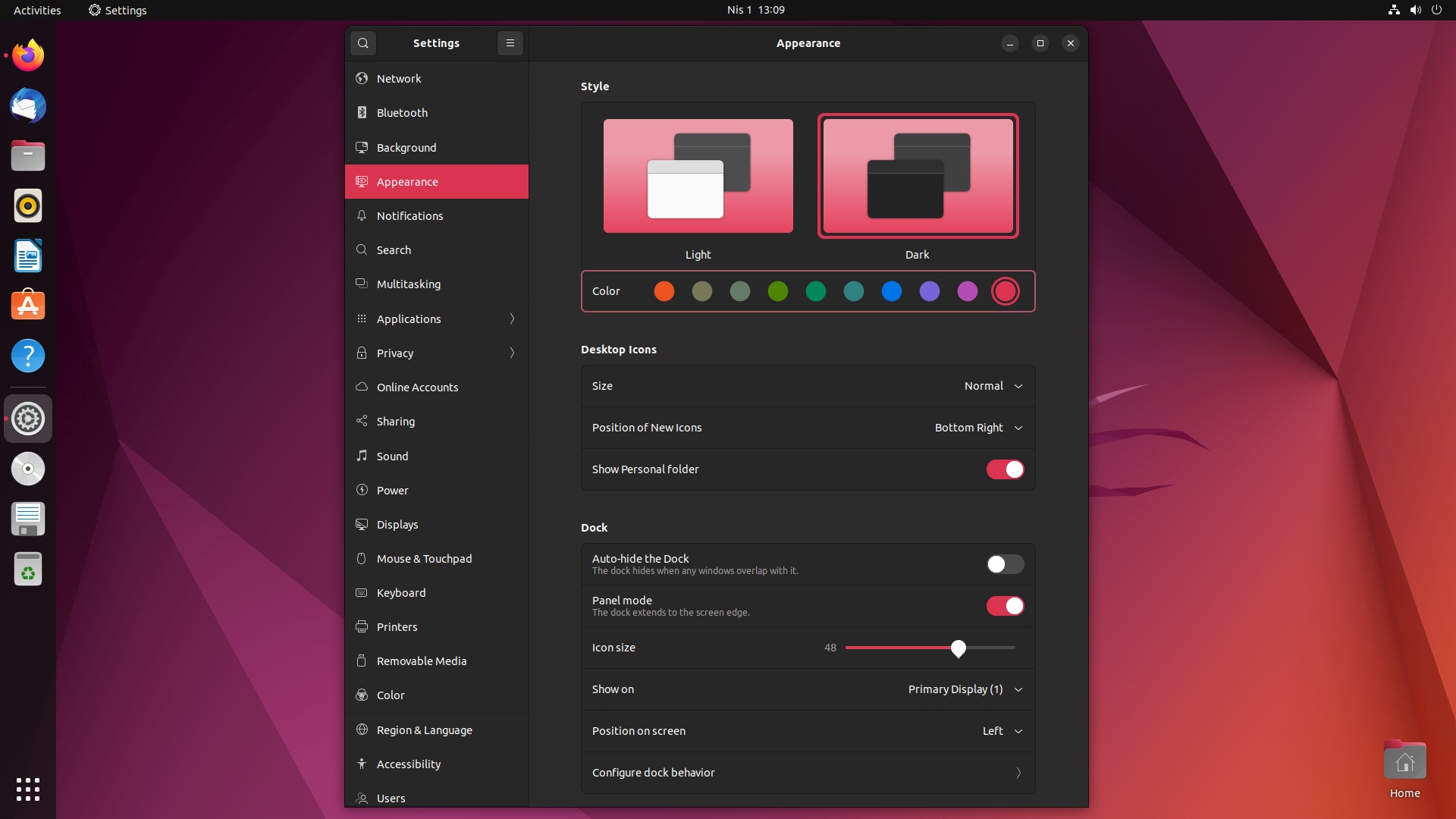 Ubuntu 22.04 LTS Jammy Jellyfish Beta Captura de pantalla 1