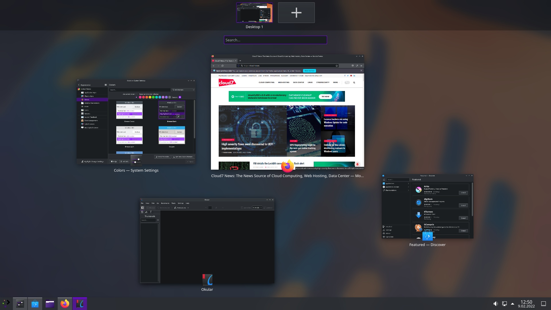 KDE Plasma 5.24 LTS captura de pantalla 2