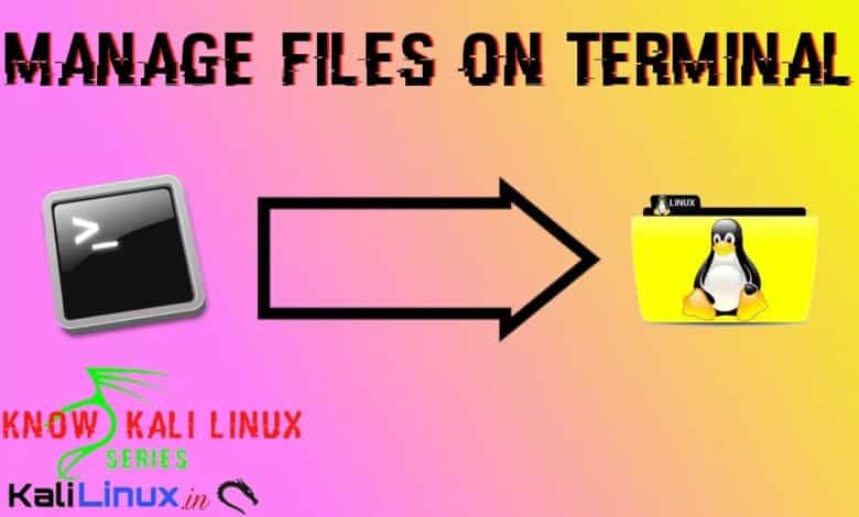 Administrar archivos usando la terminal