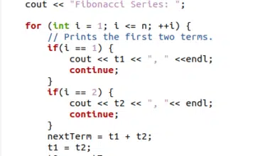 Secuencia de Fibonacci C++