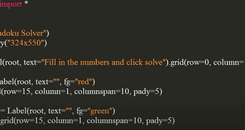 Solucionador de Sudoku con GUI en Python
