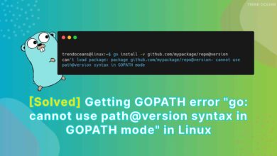 [Solved] Obteniendo el error de GOPATH "ir: no se puede usar la sintaxis de ruta @ versión en el modo GOPATH"