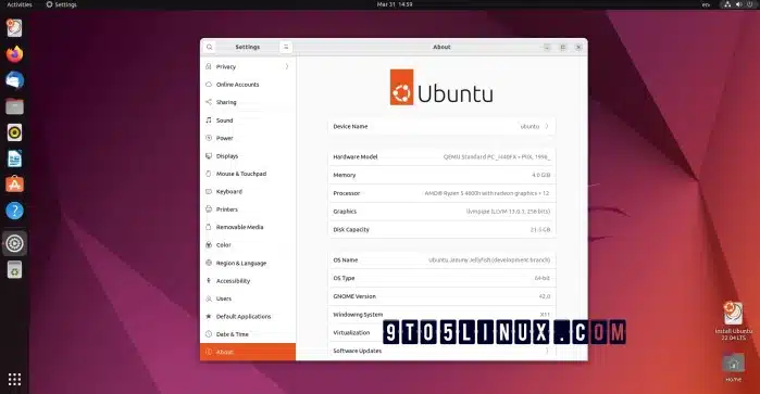 Ubuntu 22.04 LTS Beta lanzado con GNOME 42 Desktop, Linux Kernel 5.15 LTS