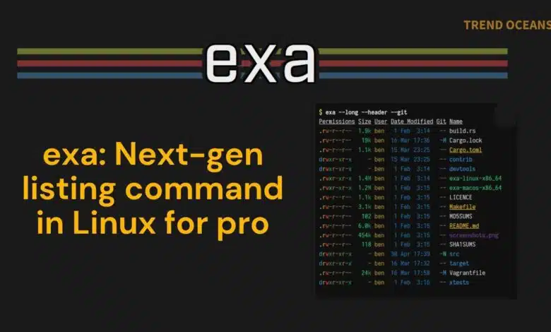 exa: comando de listado de próxima generación en Linux para profesionales