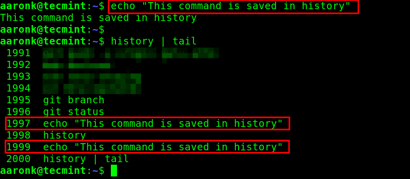 Ver el historial de comandos de Linux