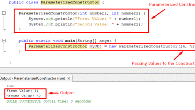 Cómo sumar dos números usando el constructor parametrizado en Java
