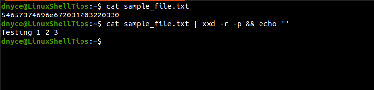 Convertir hexadecimal a ASCII desde archivo 