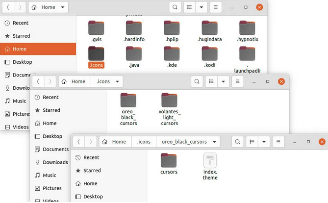 Ubuntu cambia el tema del cursor 5
