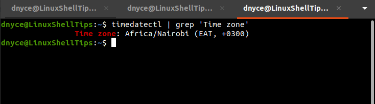 Listar la zona horaria del sistema Linux