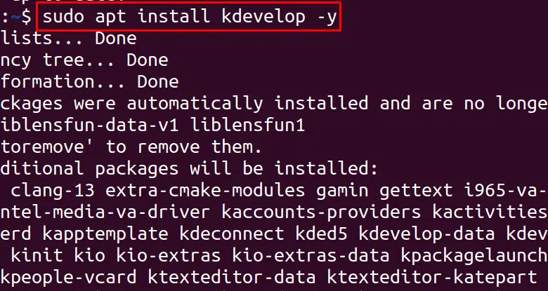 4 métodos rápidos para instalar KDevelop en Ubuntu 22.04