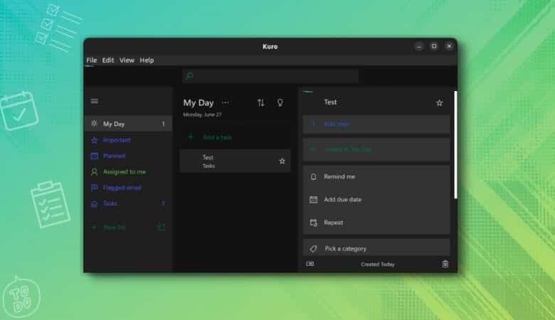 Cliente de escritorio no oficial de Microsoft To-Do para Linux