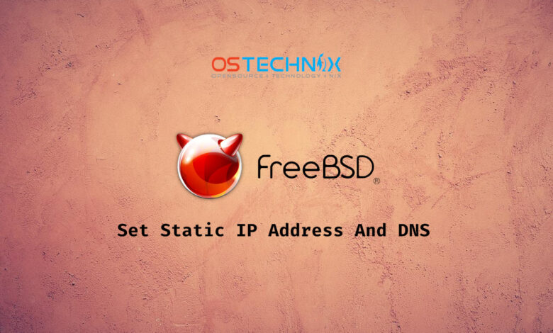 Establecer dirección IP estática y DNS en FreeBSD