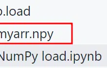 NumPy np.load()