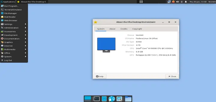 Cómo instalar Fedora 36 XFCE Desktop Edition
