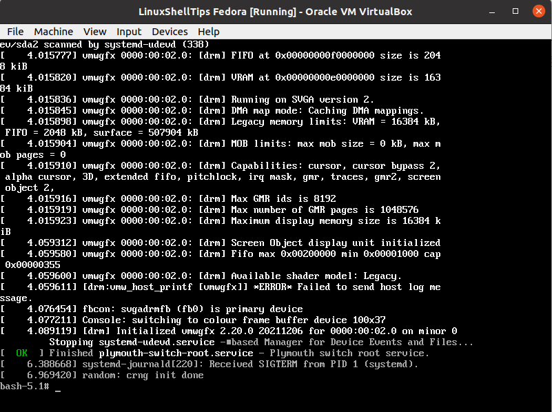 Consejos para Fedora Bash