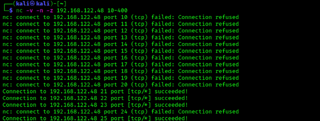 Escanear puertos TCP con Netcat