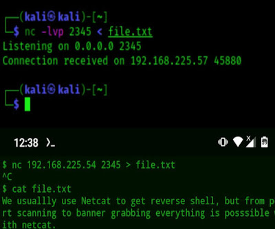 Transferir archivos usando netcat