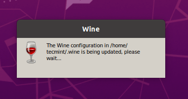 configuración del vino