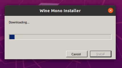 Descarga el instalador de Wine Mono
