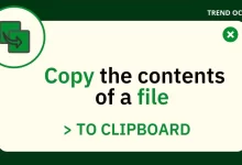Cómo copiar el contenido de un archivo al portapapeles sin mostrar su contenido