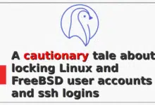 Una advertencia sobre el bloqueo de cuentas de usuario de Linux y FreeBSD y los inicios de sesión ssh