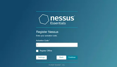 Activación de Nessus