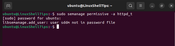 Ejecución de Nginx en modo de licencia SELinux
