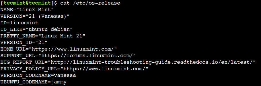 Ver el contenido del archivo en Linux