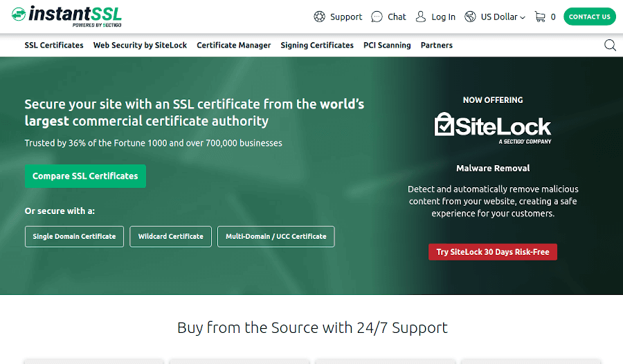 Certificado SSL instantáneo