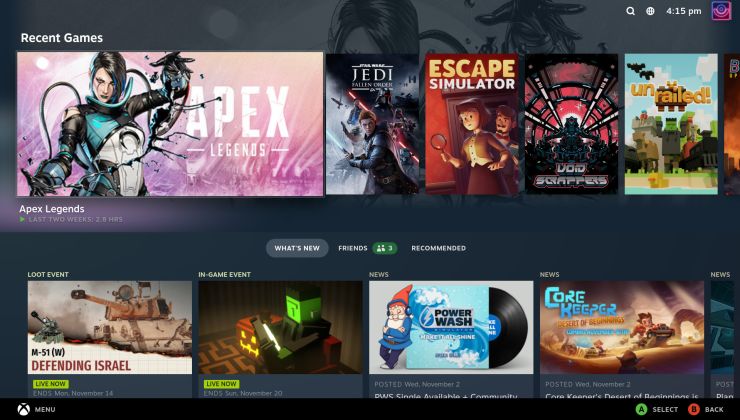 Valve ha mejorado ligeramente el nuevo Big Picture Mode para escritorio en la nueva versión beta.