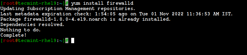 Instalar Firewalld en Linux
