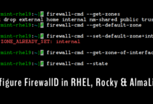 Cómo configurar FirewallD en RHEL, Rocky y AlmaLinux