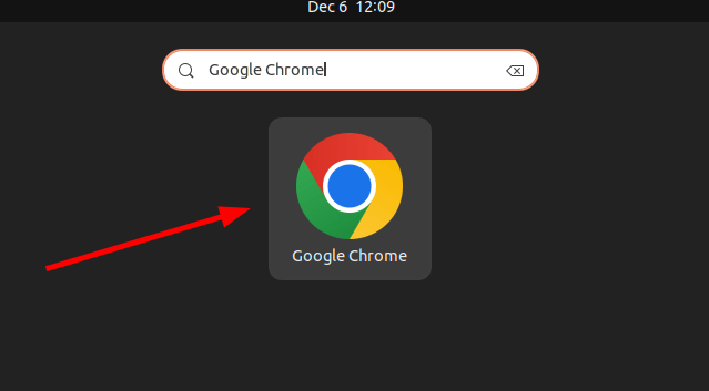 Buscar Google Chrome en actividad