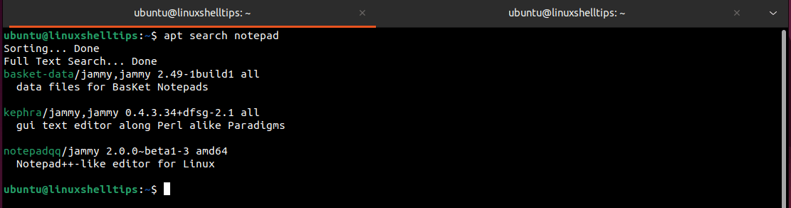 La búsqueda de paquetes falla en Ubuntu