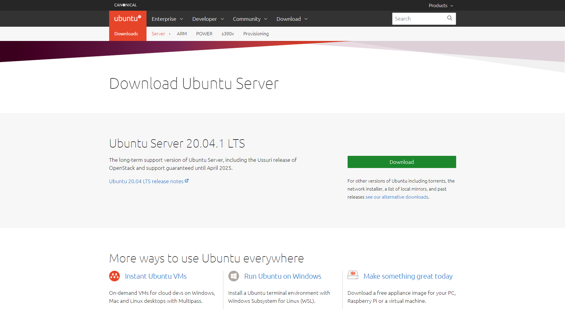 Distribución Ubuntu Server Linux