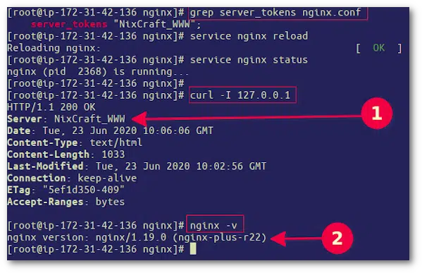 Cómo ocultar la versión de Nginx en Linux y Unix