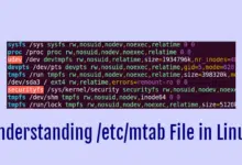 Comprensión de los parámetros del archivo /etc/mtab en el sistema Linux