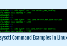 Cómo usar el comando sysctl para configurar los parámetros del kernel