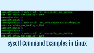 Cómo usar el comando sysctl para configurar los parámetros del kernel