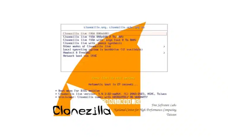 La herramienta de clonación de disco Clonezilla Live 3.0.3 agrega soporte para múltiples dispositivos LUKS, Linux 6.1 LTS