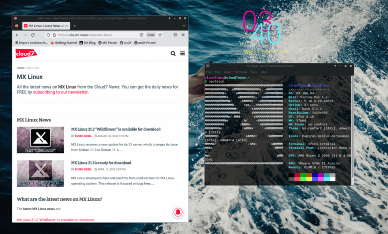 MX Linux 21.3 viene con Xfce 4.18