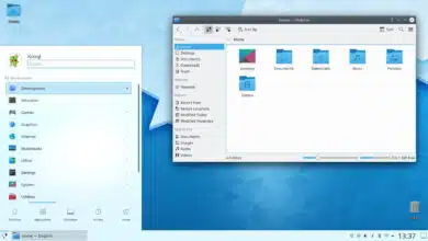 Captura de pantalla de KDE Plasma