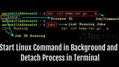 Ejecute comandos de Linux en segundo plano y desconéctese de la terminal