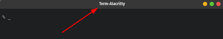 Título personalizado para terminal Alacritty